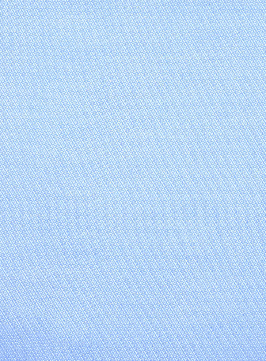 Italian Pinpoint Blue Shirt - StudioSuits