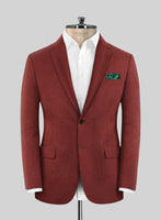 Italian Plicio Auburn Wool Suit - StudioSuits
