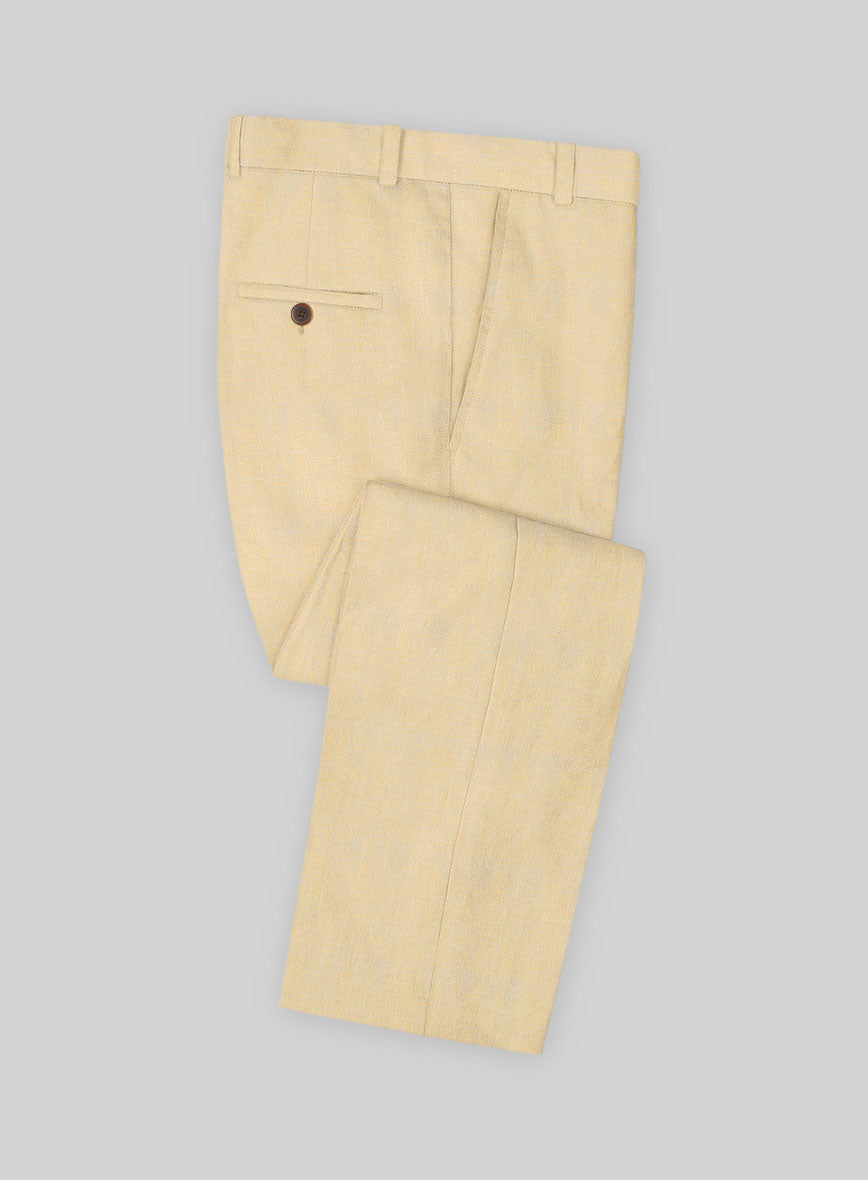 Italian Prato Musk Linen Pants - StudioSuits