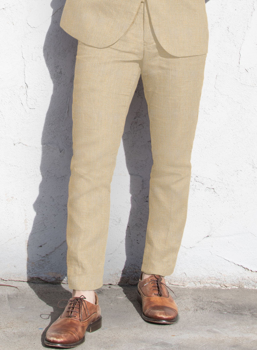 Italian Prato Musk Linen Suit - StudioSuits