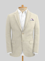 Italian Prato Beige Linen Suit - StudioSuits