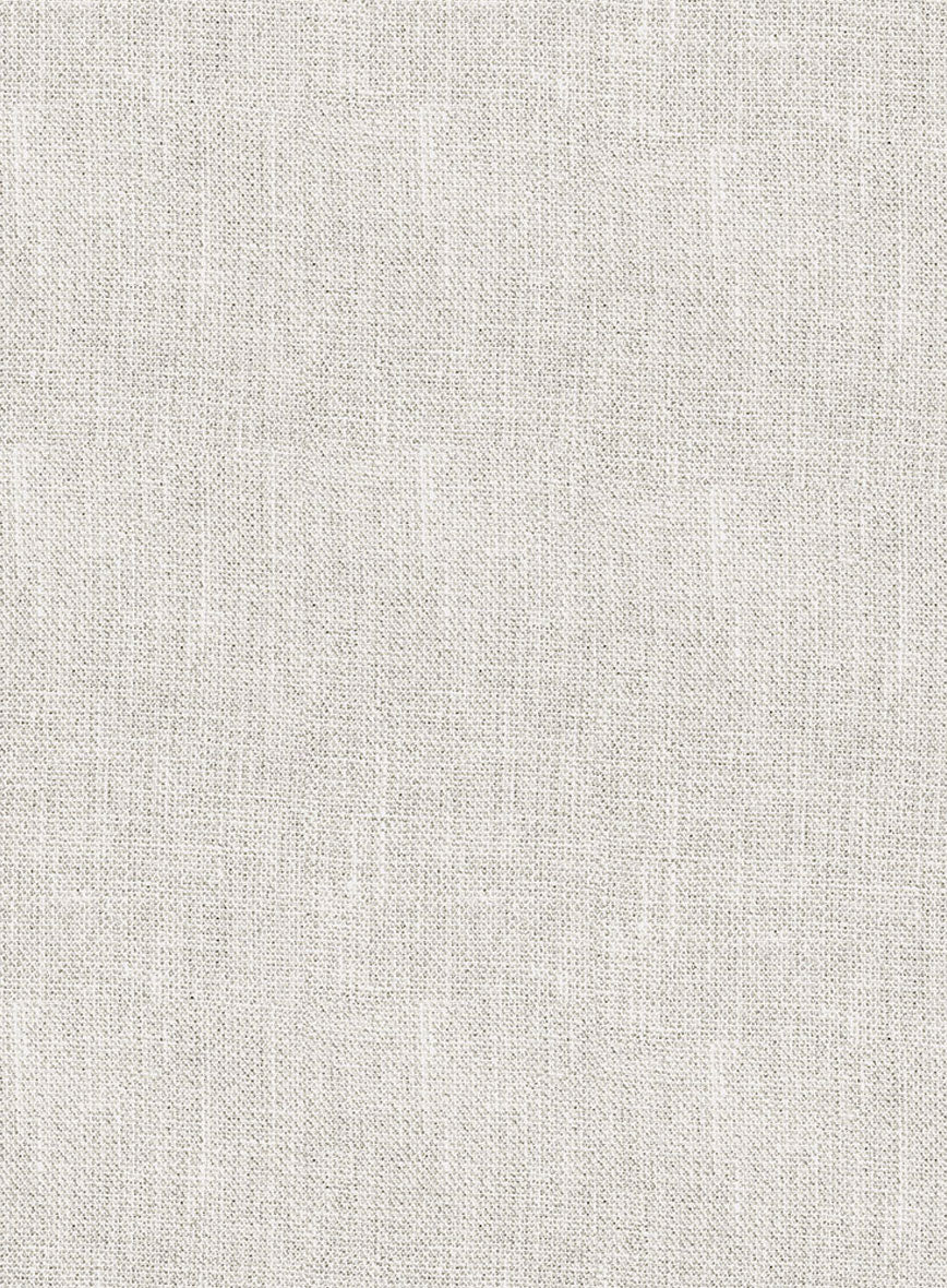 Italian Prato Beige Sharkskin Linen Pants - StudioSuits