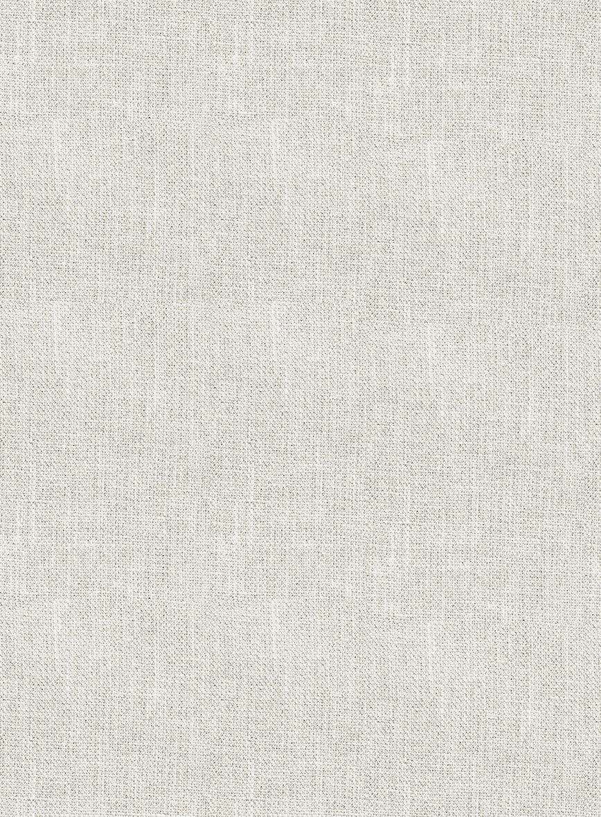 Italian Prato Beige Sharkskin Linen Jacket - StudioSuits