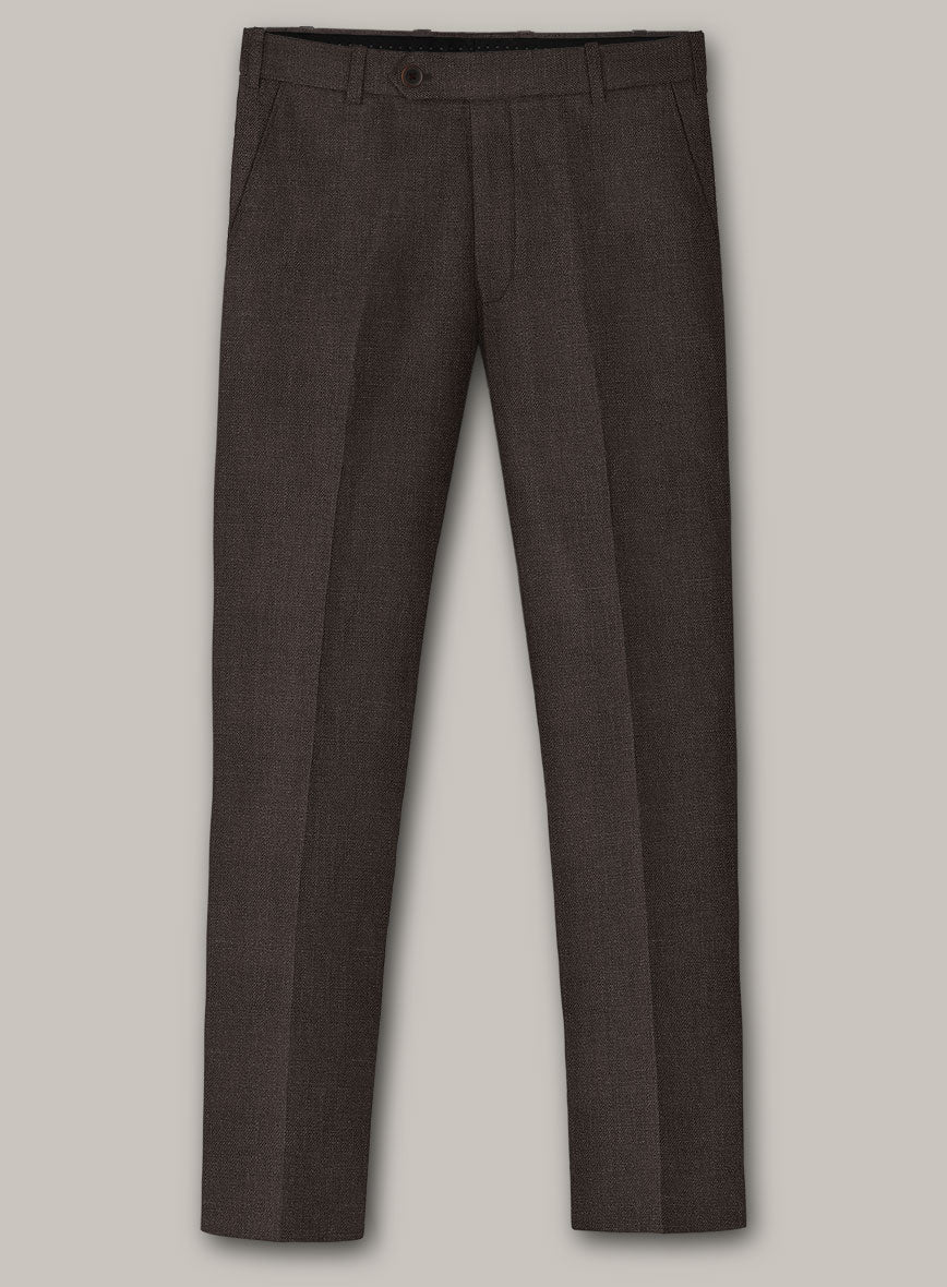 Italian Prato Brown Linen Suit - StudioSuits
