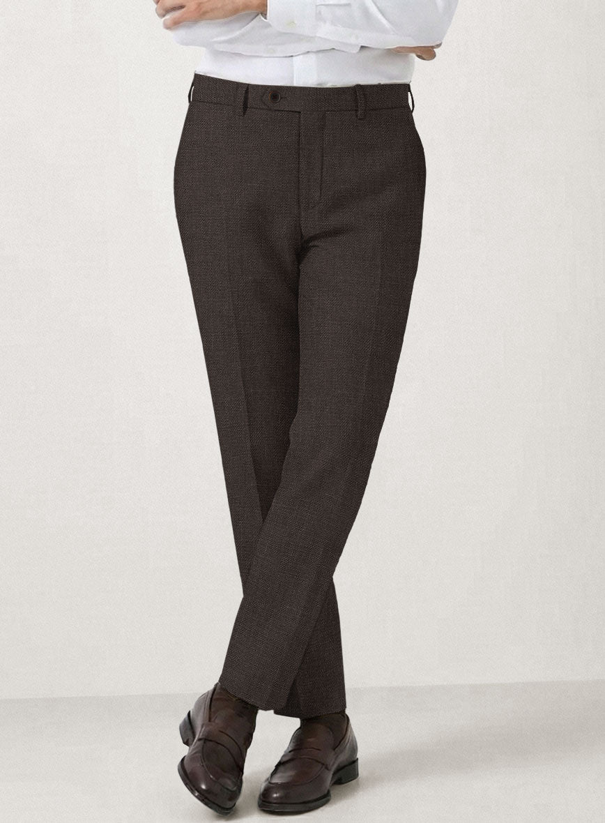 Italian Prato Brown Linen Suit - StudioSuits