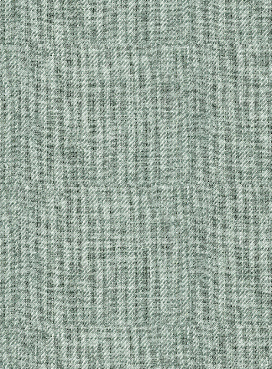 Italian Prato Celadon Linen Jacket - StudioSuits