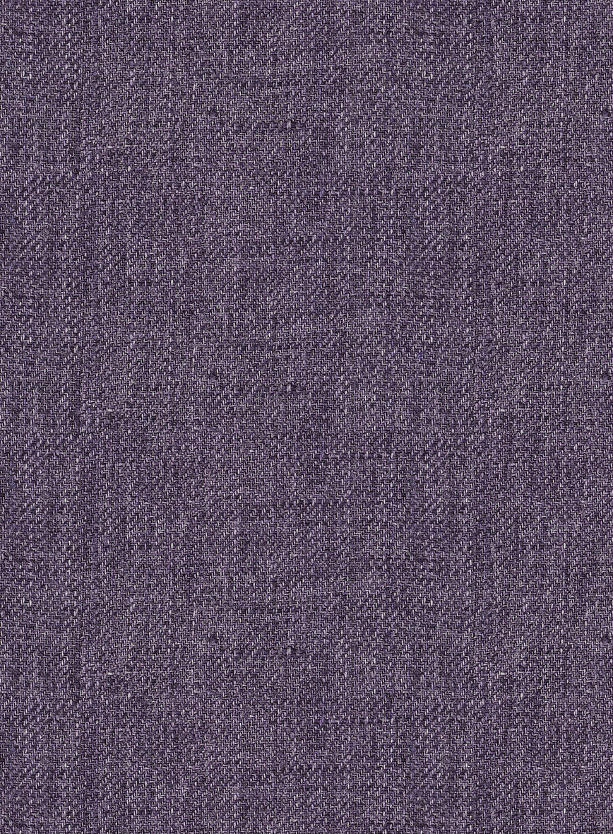 Italian Prato Damson Linen Jacket - StudioSuits