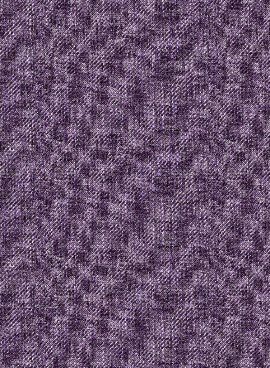 Italian Prato Damson Linen Suit - StudioSuits