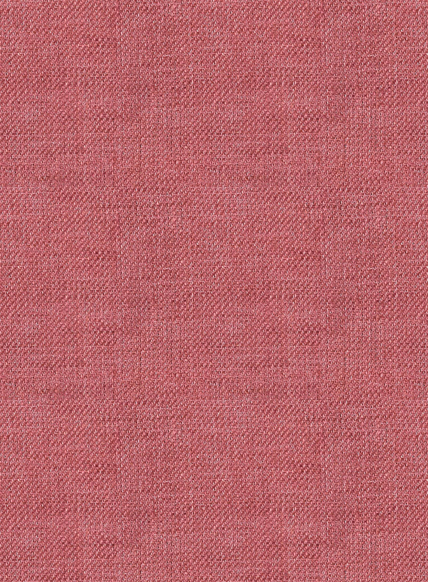 Italian Prato Dusty Rose Linen Pants - StudioSuits