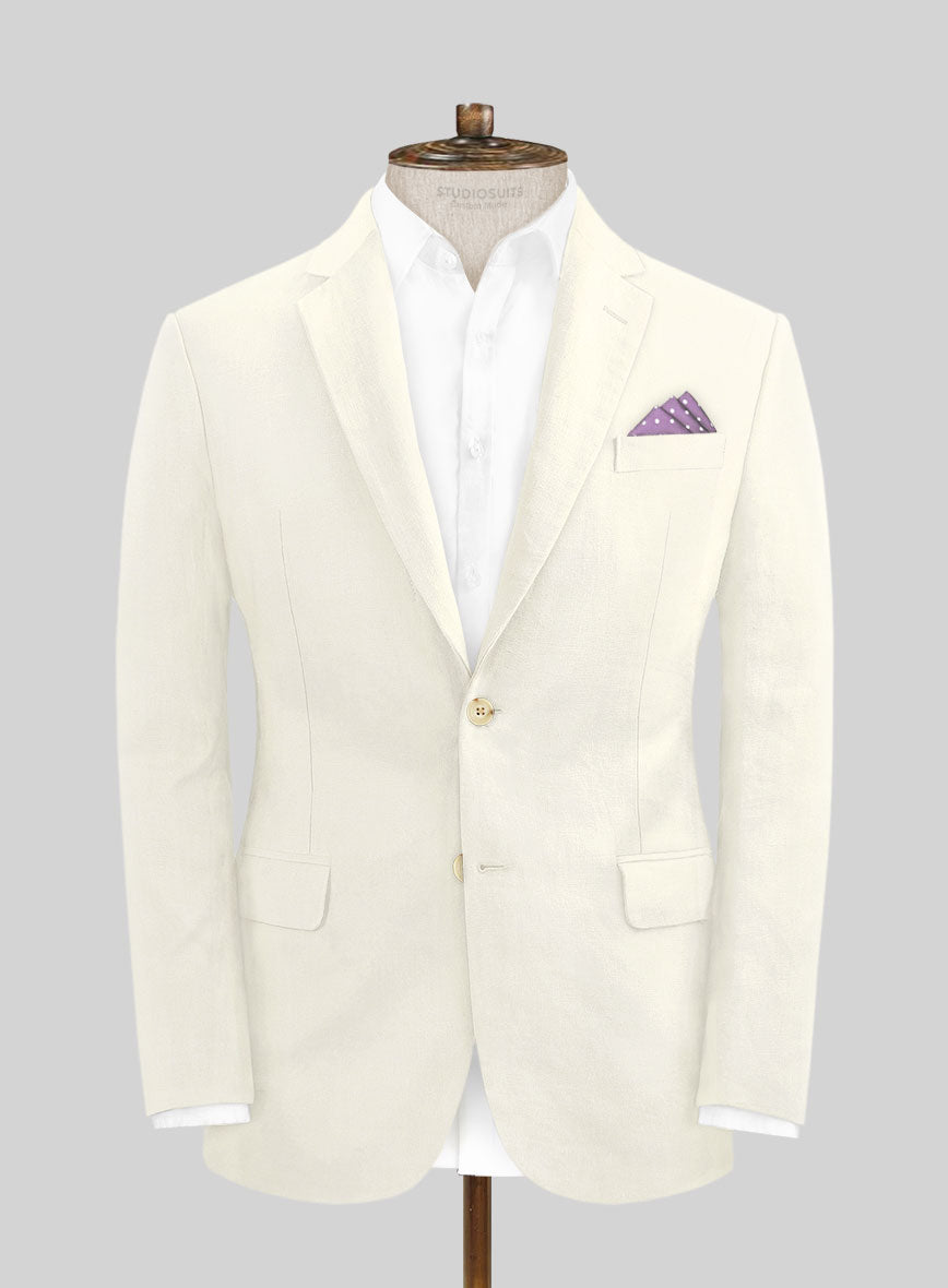Italian Prato Fawn Linen Suit - StudioSuits