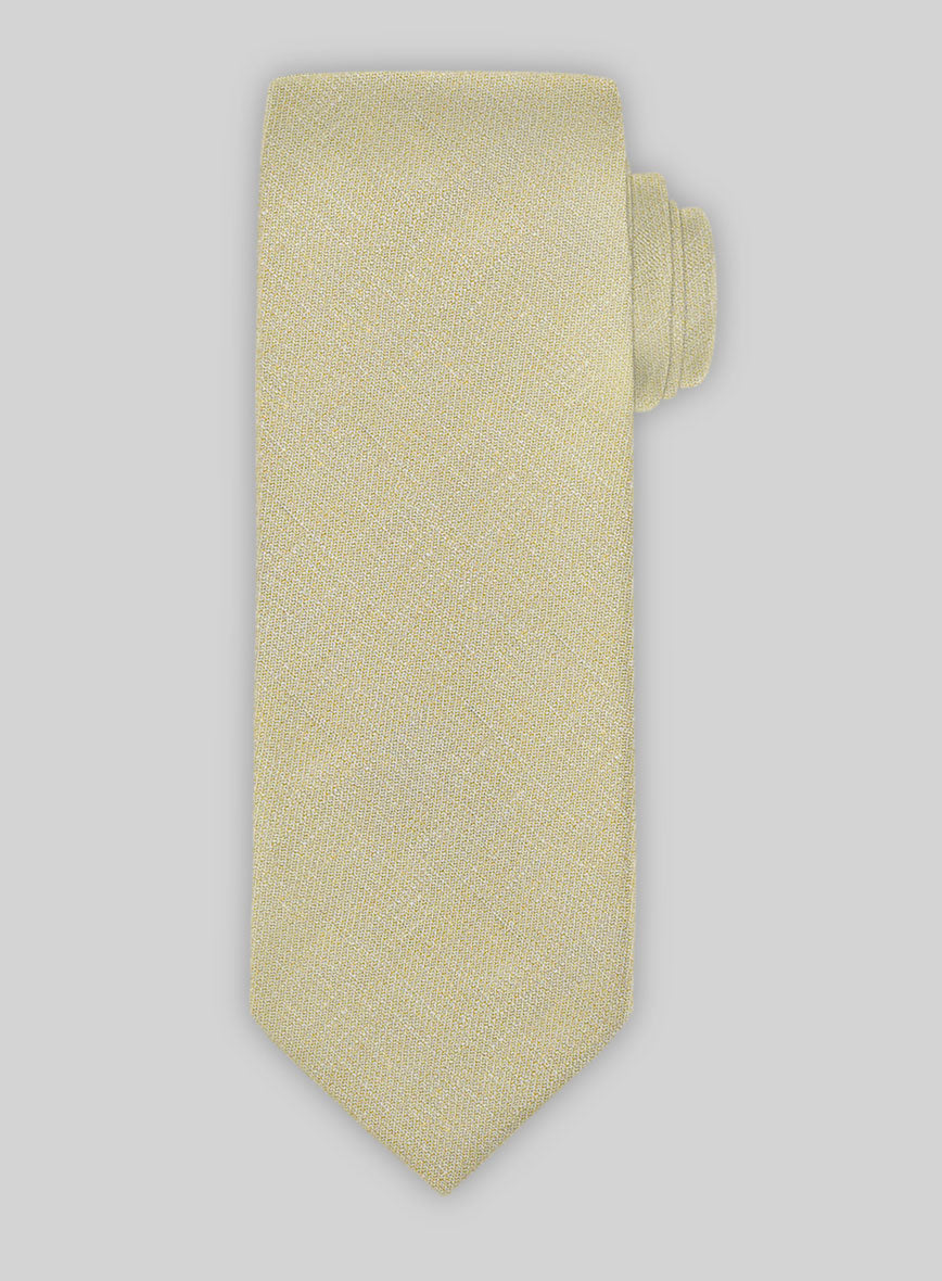 Linen Tie -  Italian Prato Khaki - StudioSuits
