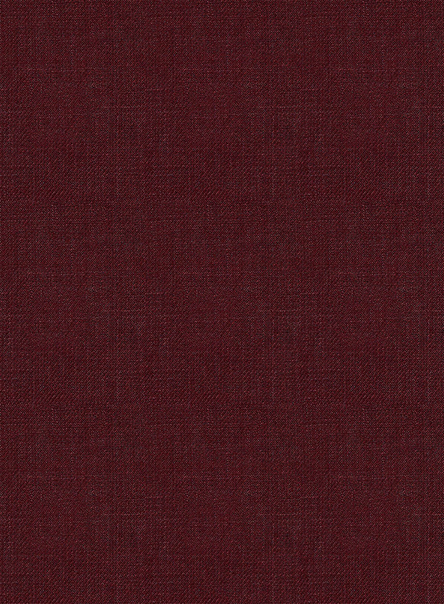 Italian Prato Maroon Linen Bomber Jacket - StudioSuits