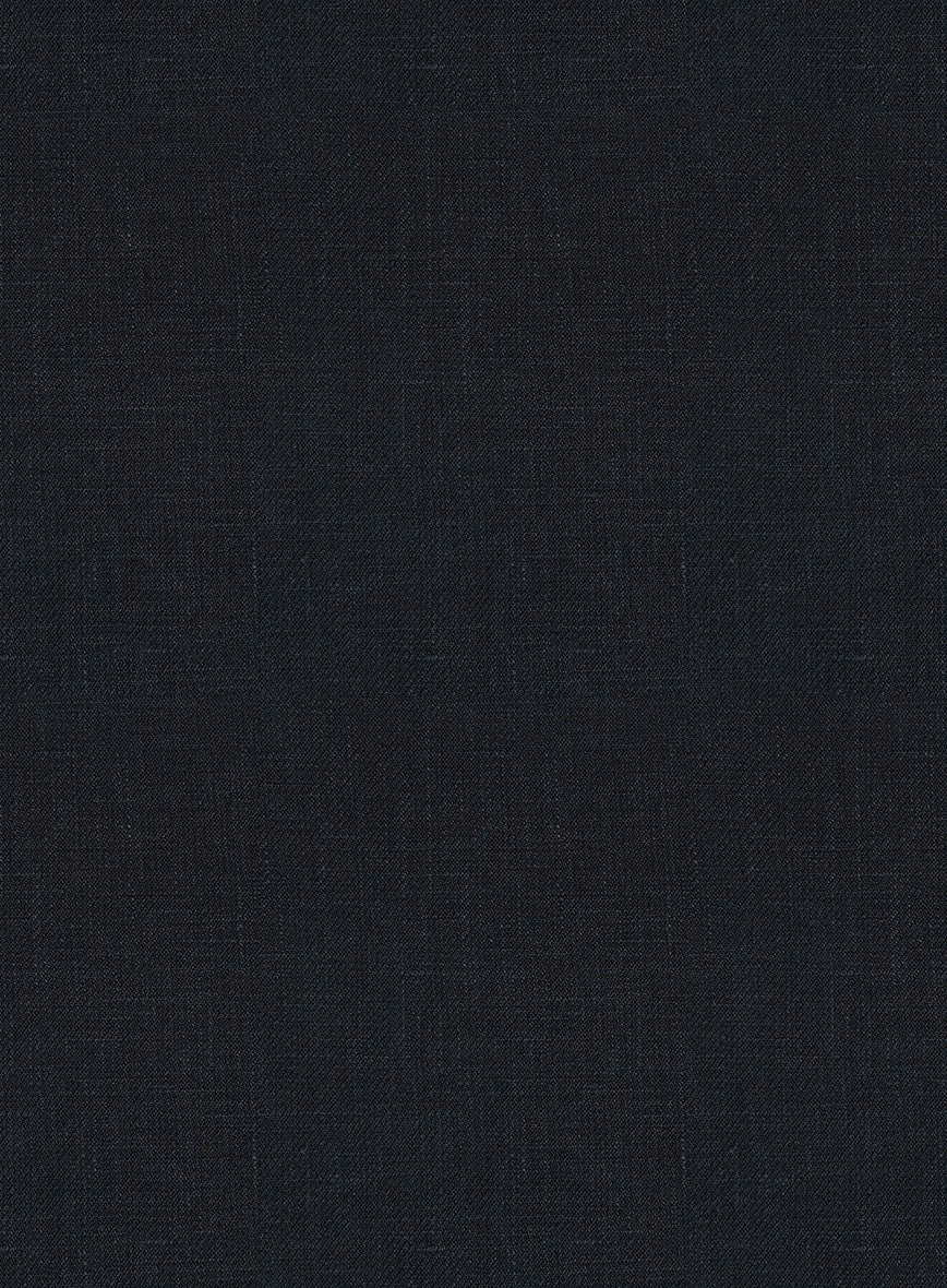 Italian Prato Midnight Linen Jacket - StudioSuits
