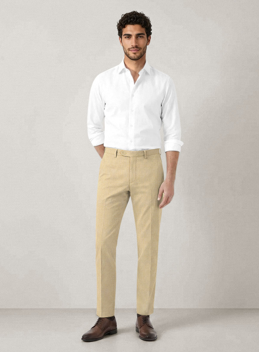 Italian Prato Musk Linen Pants - StudioSuits