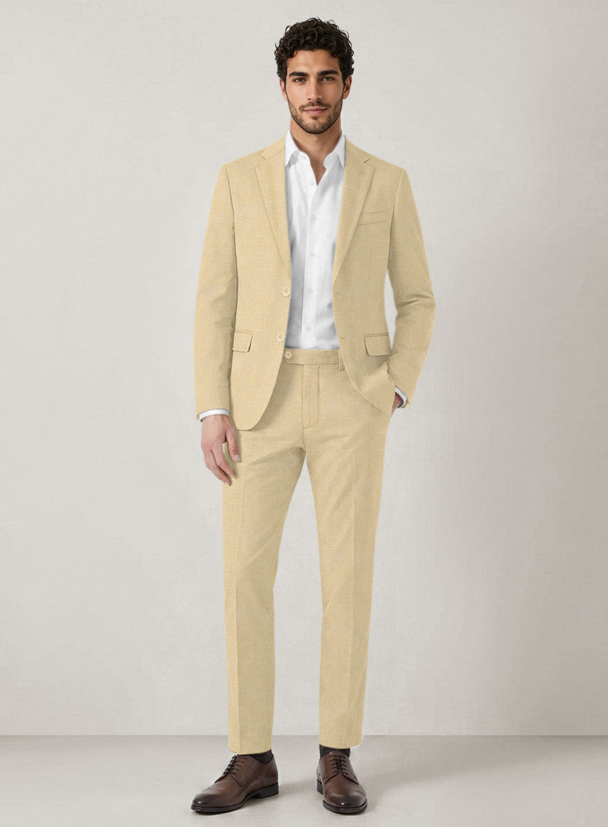 Italian Prato Musk Linen Suit - StudioSuits
