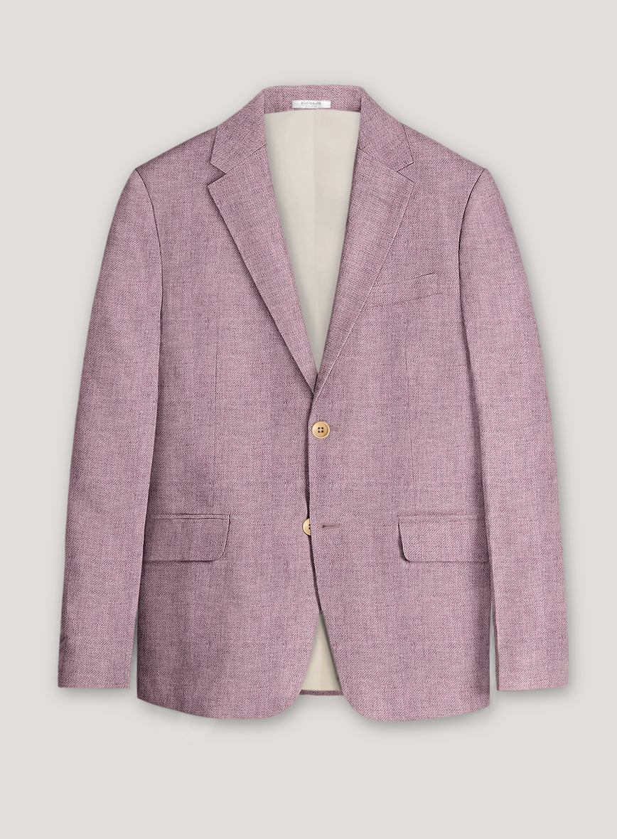 Italian Prato Orchid Mist Linen Jacket - StudioSuits
