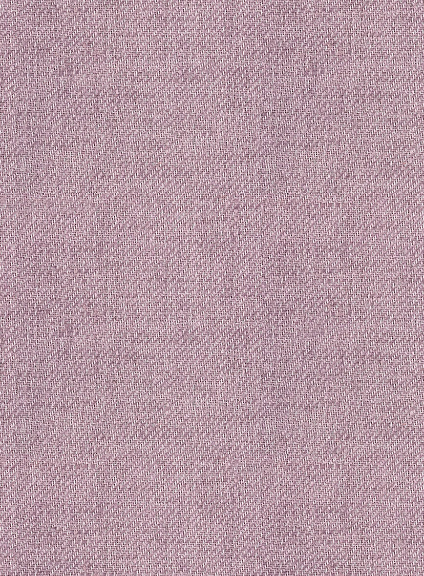 Italian Prato Orchid Mist Linen Pants - StudioSuits