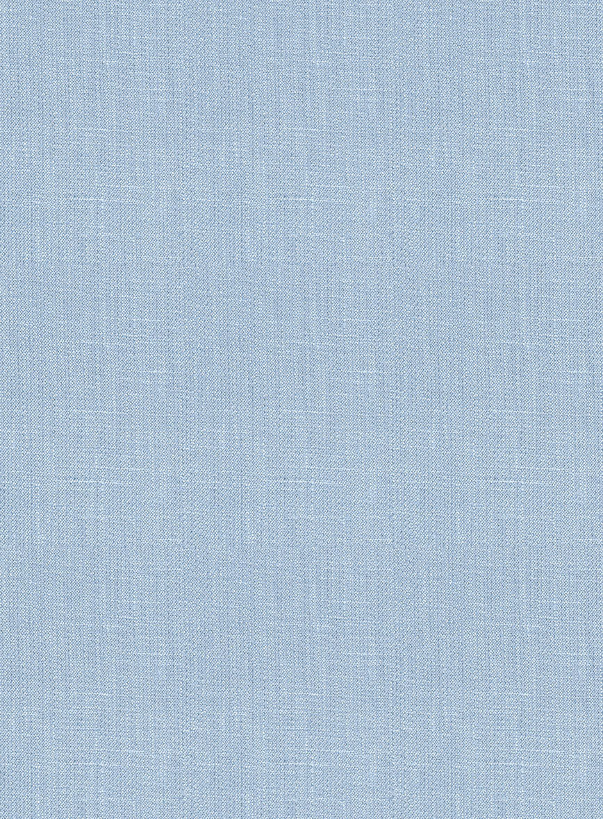 Italian Prato Powder Blue Linen Jacket - StudioSuits