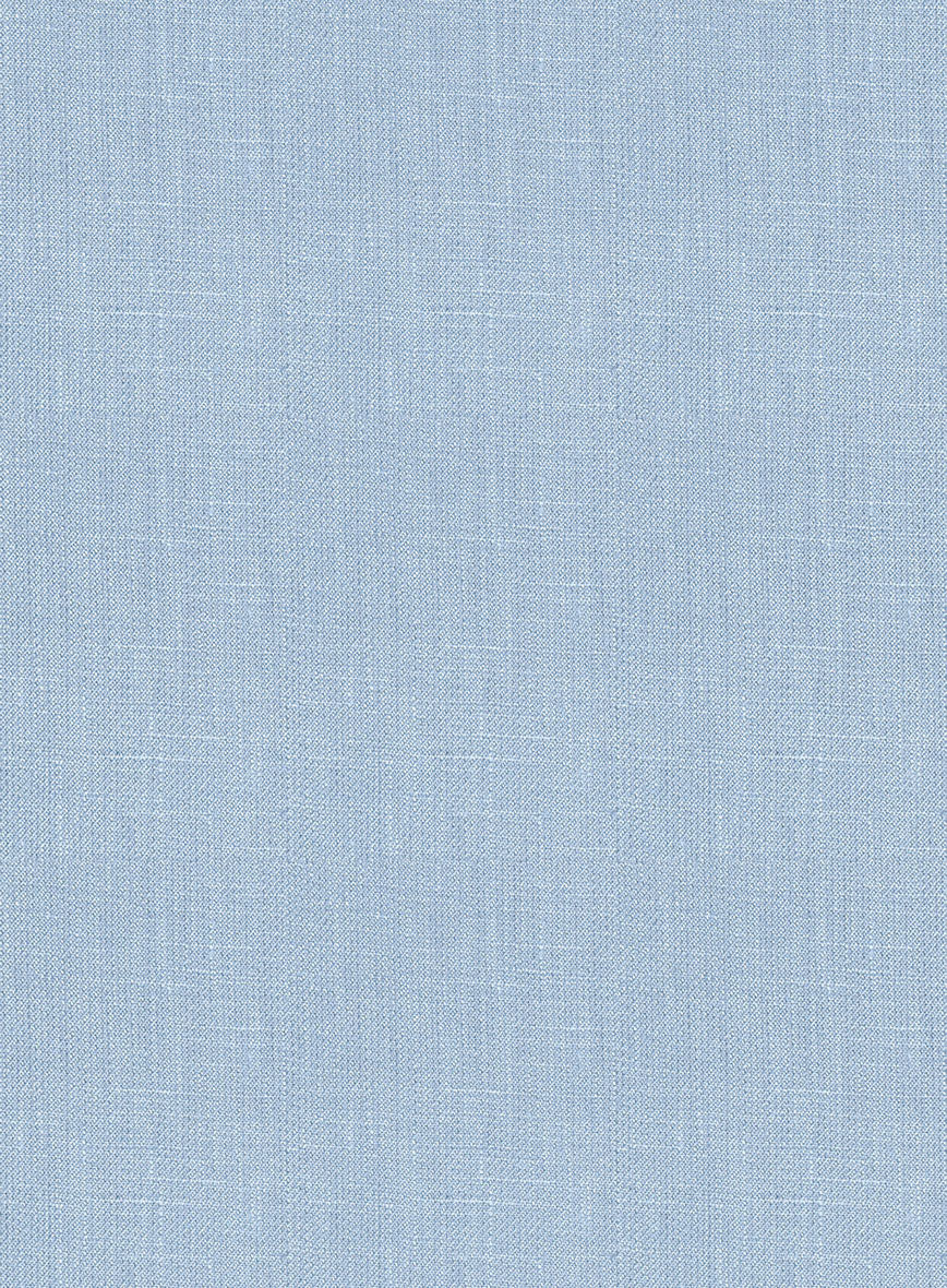 Italian Prato Powder Blue Linen Suit - StudioSuits