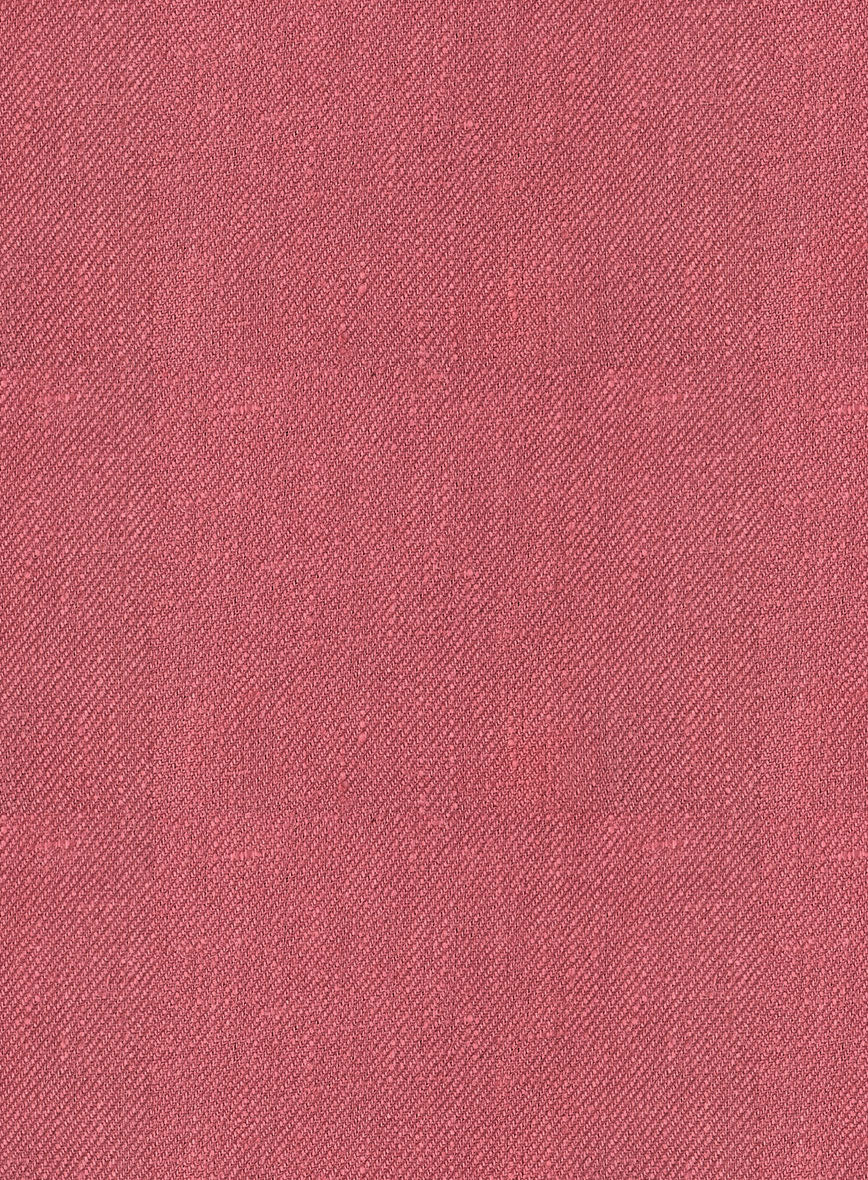 Italian Prato Rosewood Linen Pants - StudioSuits