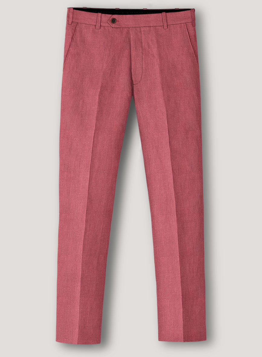 Italian Prato Rosewood Linen Suit - StudioSuits