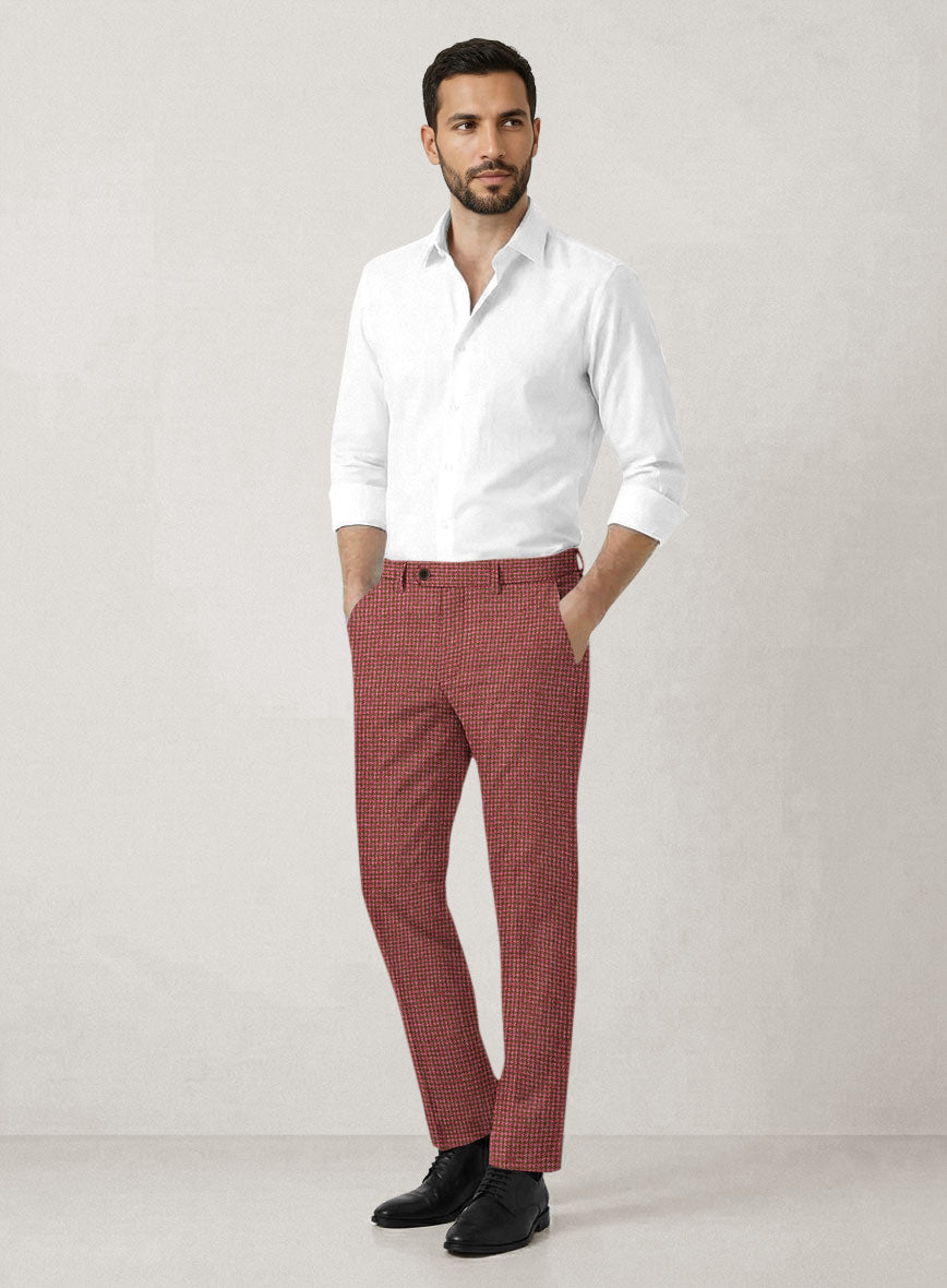 Italian Prato Tango Houndstooth Linen Suit - StudioSuits