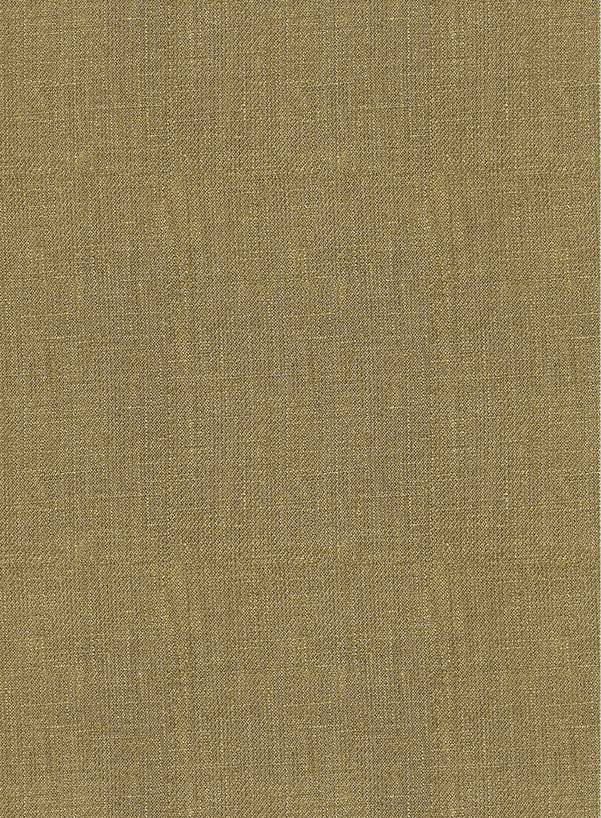 Italian Prato Tan Linen Pants - StudioSuits