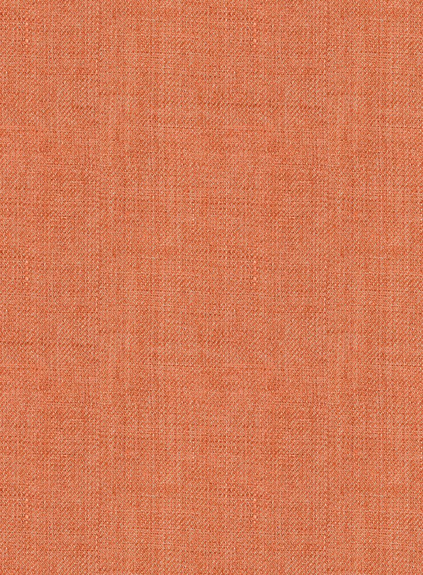 Italian Prato Terracotta Linen Jacket - StudioSuits