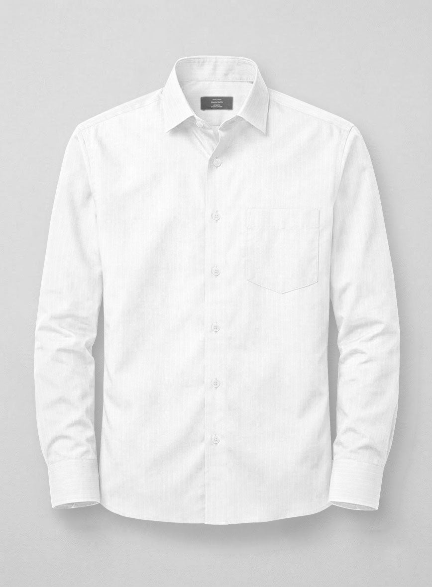 Italian Prisma Herringbone Shirt - StudioSuits