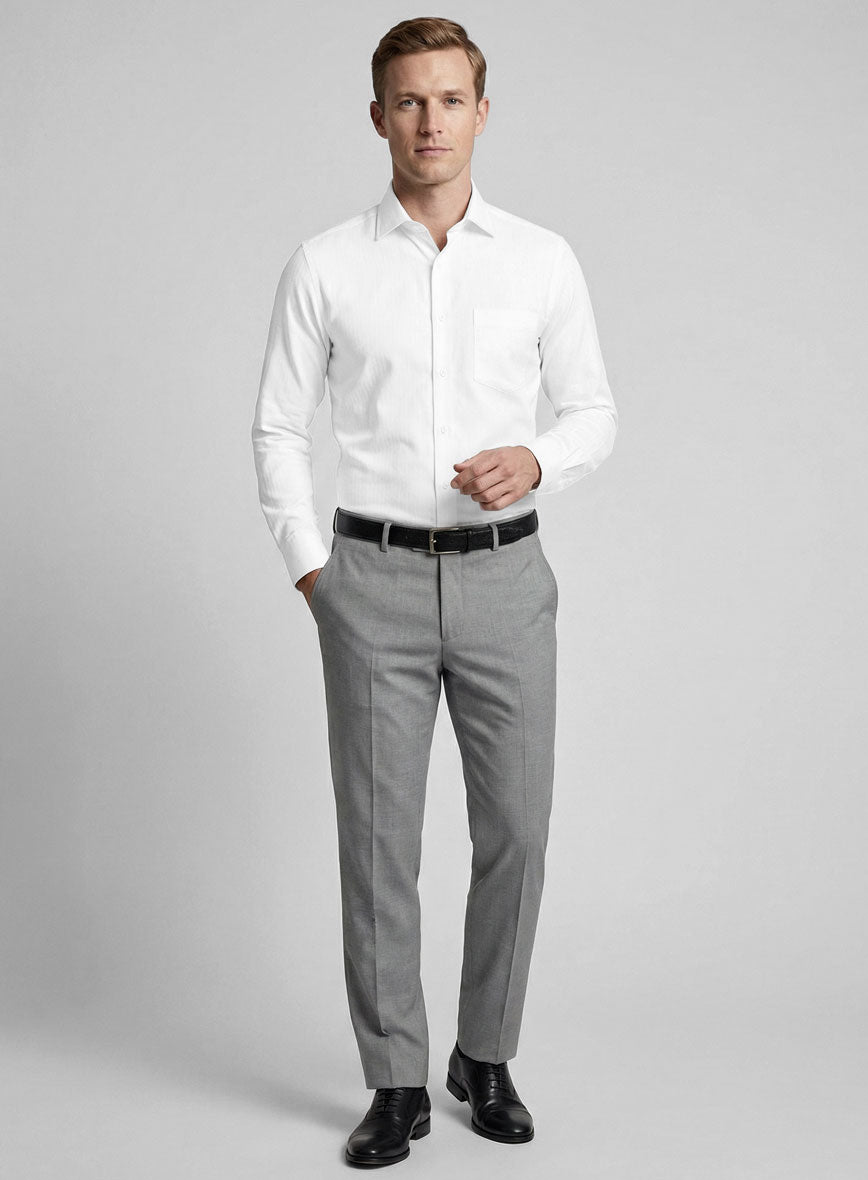 Italian Prisma Herringbone Shirt - StudioSuits