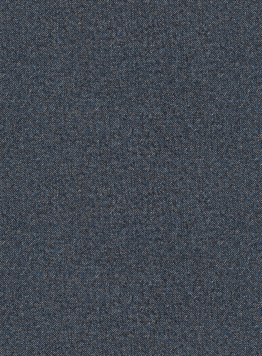 Italian Quelo Blue Twill Flannel Pants - StudioSuits