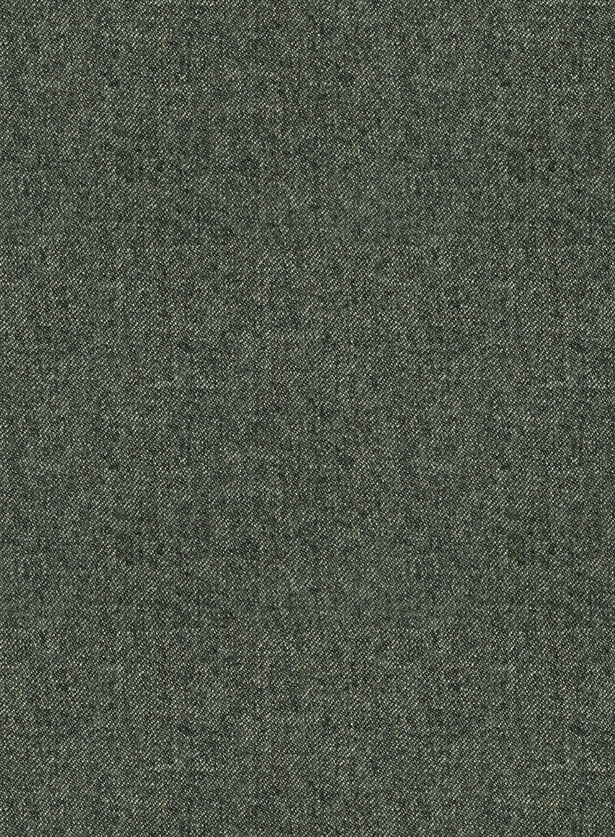 Italian Quelo Green Twill Flannel Jacket - StudioSuits