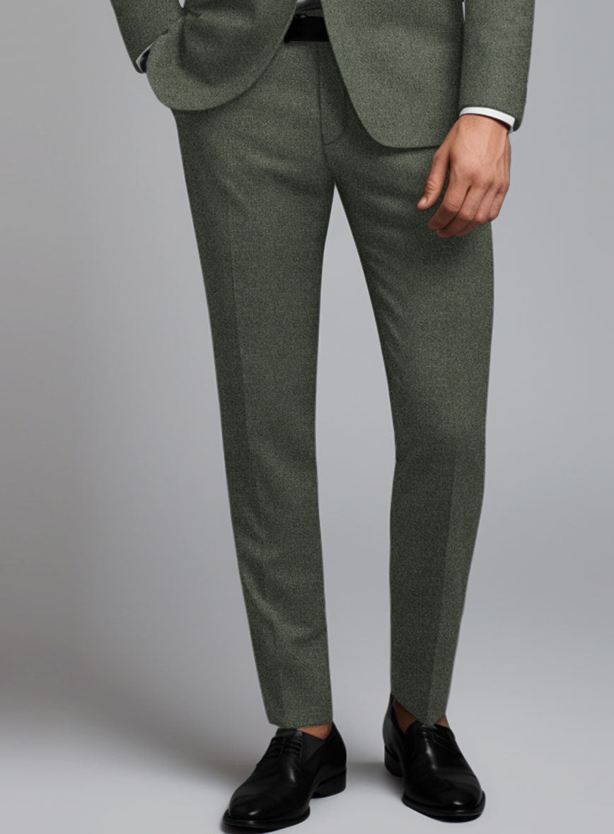 Italian Quelo Green Twill Flannel Suit – StudioSuits