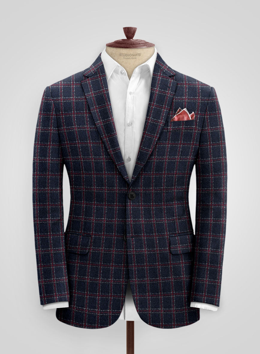 Italian Rarado Checks Tweed Jacket - StudioSuits