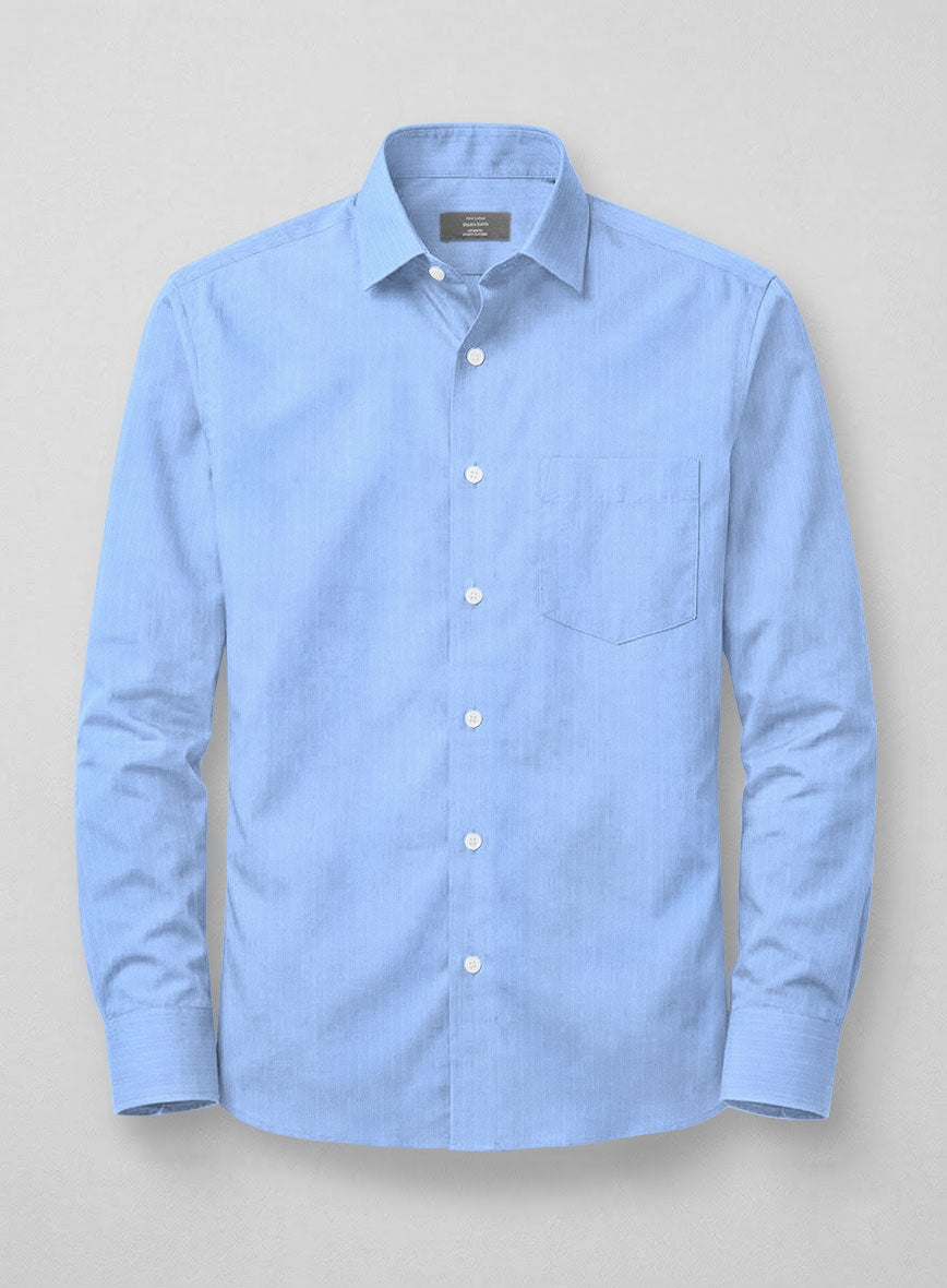 Italian Renzo Herringbone Shirt - StudioSuits