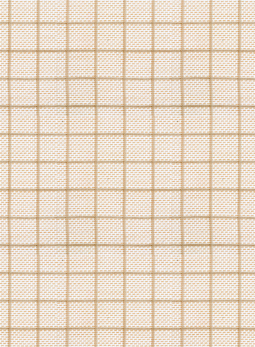 Italian Sabbia Grid Shirt - StudioSuits
