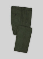 Italian Seaweed Green Tweed Pants - StudioSuits