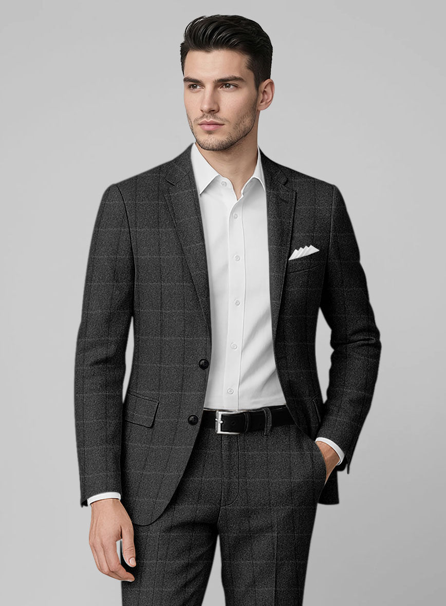 Italian Serto Checks Tweed Jacket - StudioSuits