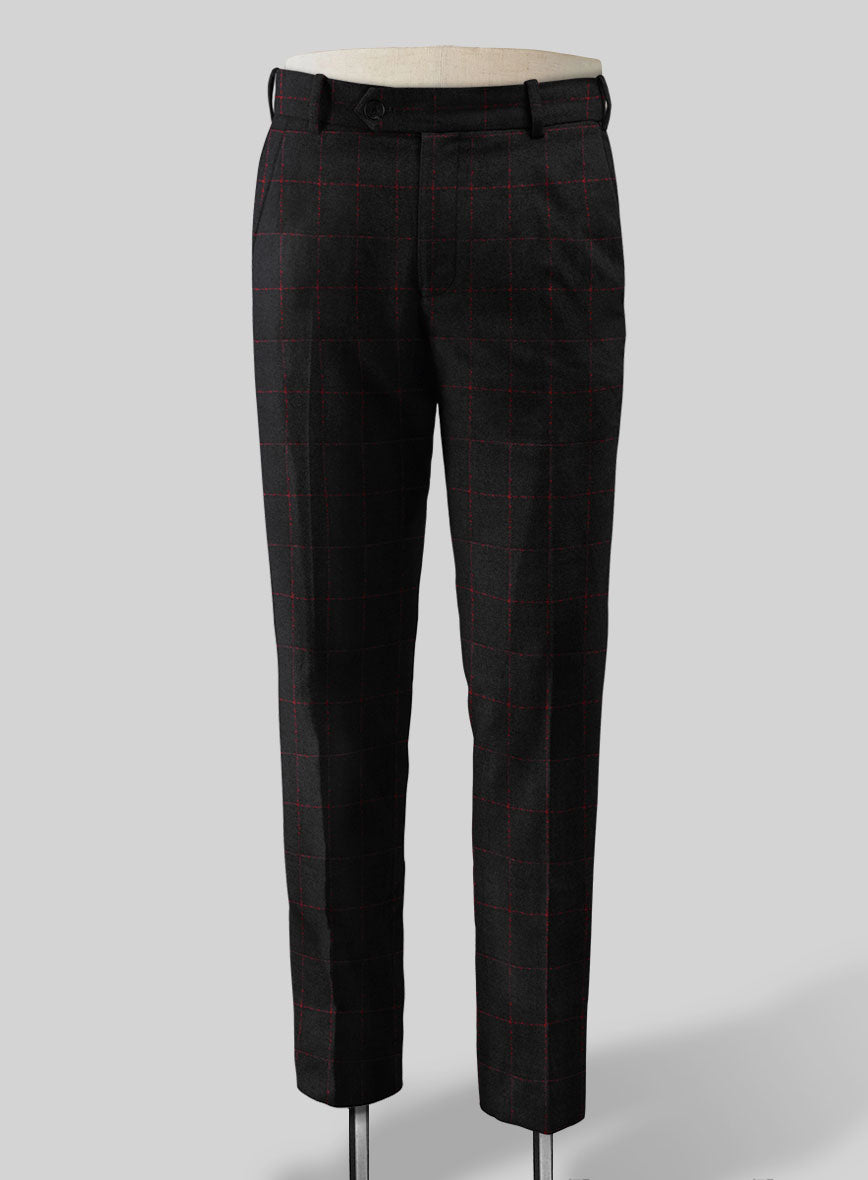 Italian Setla Checks Tweed Pants - StudioSuits