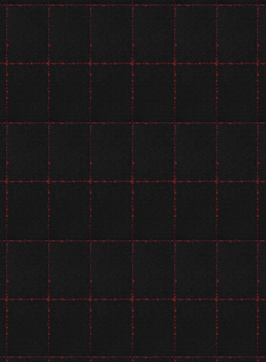 Italian Setla Checks Tweed Pants - StudioSuits