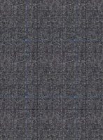 Italian Sift Gray Glen Flannel Jacket - StudioSuits