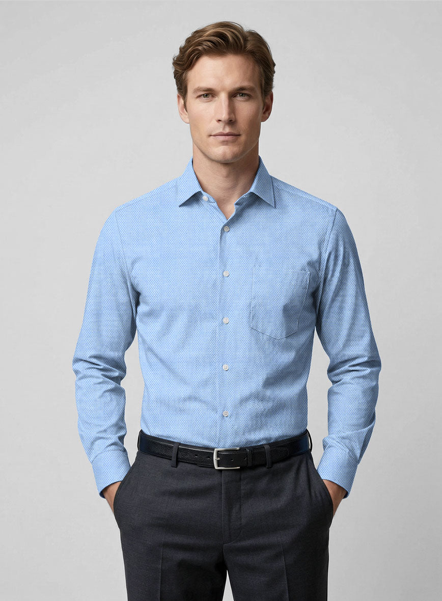 Italian Signature Blue Shirt - StudioSuits