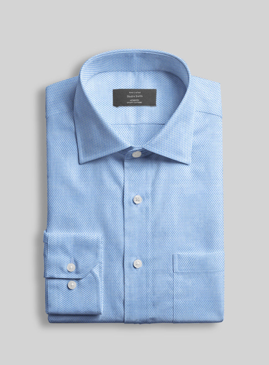 Italian Signature Blue Shirt - StudioSuits