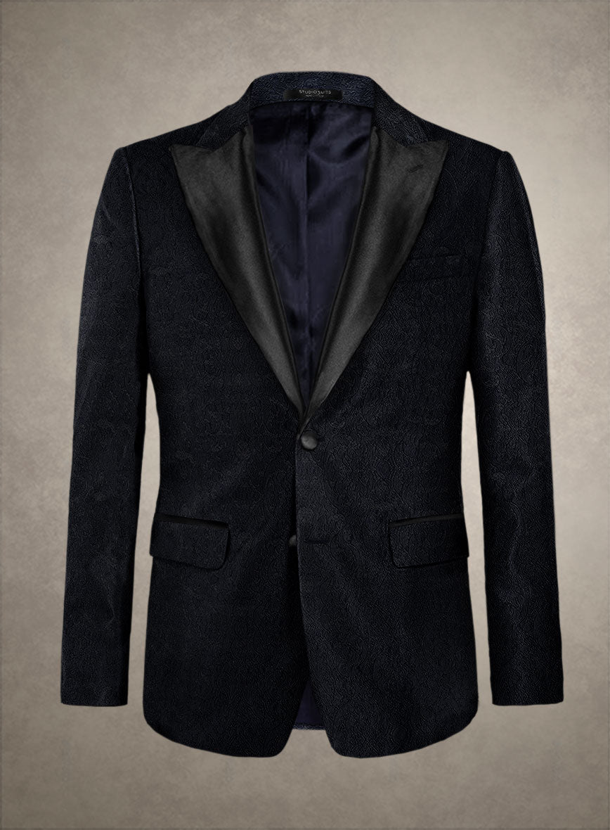 Italian Silk Cortez Tuxedo Blazer - StudioSuits