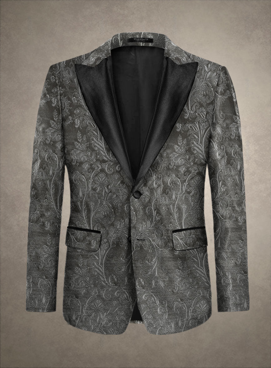 Italian Silk Elda Tuxedo Blazer - StudioSuits