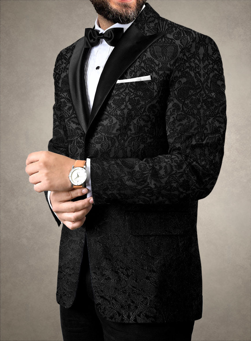 Italian Silk Endrea Tuxedo Jacket - StudioSuits