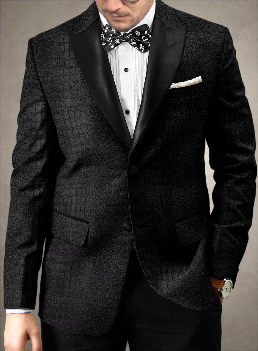Italian Silk Esva Tuxedo Blazer - StudioSuits