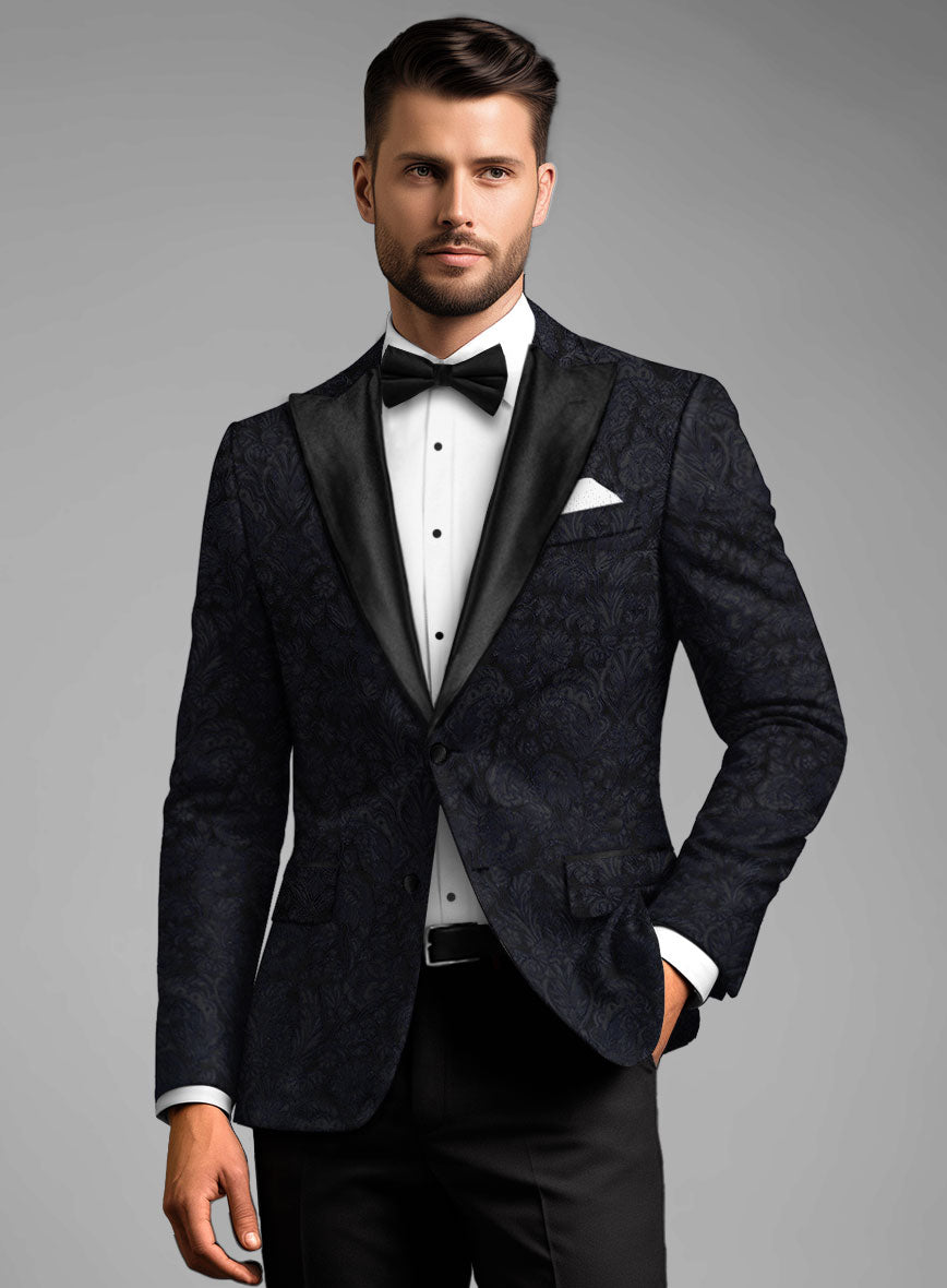 Italian Silk Fioren Tuxedo Blazer - StudioSuits