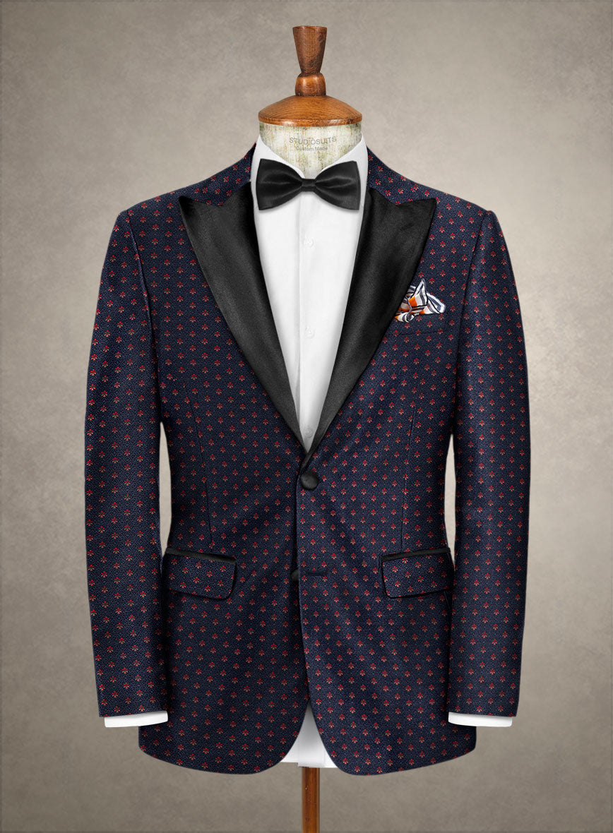 Italian Silk Jamen Tuxedo Jacket - StudioSuits