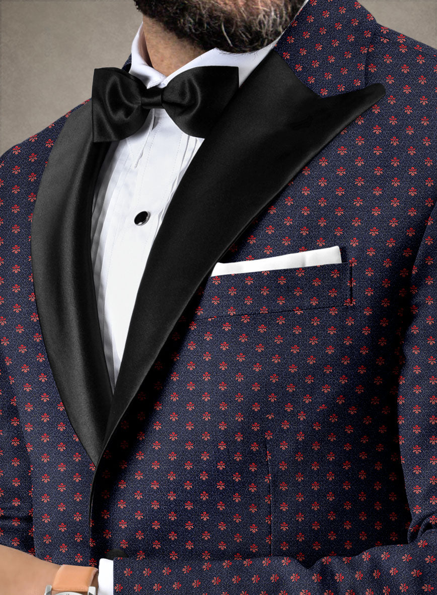 Italian Silk Jamen Tuxedo Jacket - StudioSuits